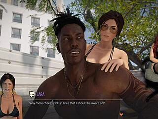 Croft Adventures Ep 18—Wow! Public Bikini Action with Big Tits Outdoors!