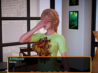 Engage in a visual novel with my new stepfamily in the game 605