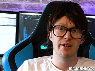 geeky nerd gets his big cock sucked by natural italian beauty valentina bianco before fucking her tight pussy hardcore