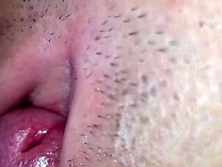Beautiful woman gets cum inside her vagina by accident