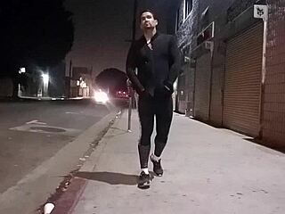 gay latino bubble butt guy selling his holes in the street