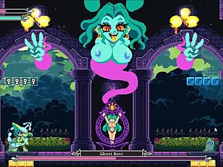 flip witch ghost boss crushes me with giant boobs