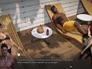 Croft Adventures Ep 18—Wow! Public Bikini Action with Big Tits Outdoors!