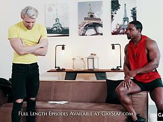 why is this twink squirting from rough monster cock fucking?