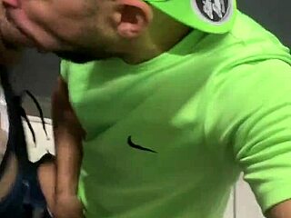 big cock blowjob in bathroom, almost caught 😏