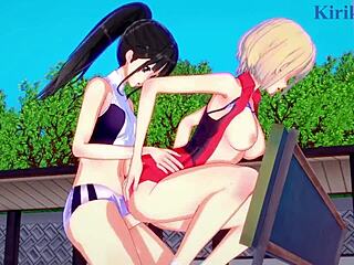 Chisato Nishikigi and Takina Inoue in Intense Futanari Sex, Lycoris Recoil Hentai with Big Tits and Lesbian Action