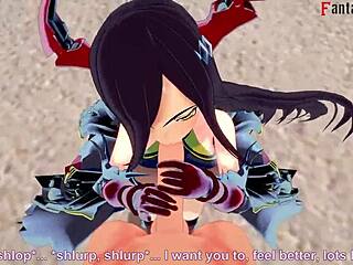 Friedrich der Große enjoys free POV fucking in Azur Lane fantasy world