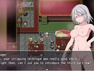 grace explores the labyrinth town in this anime game