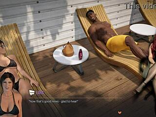 Croft Adventures Ep 18—Wow! Public Bikini Action with Big Tits Outdoors!