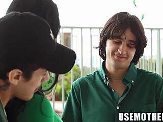 Texas Patti and Elias Cash Get Hardcore Blowjobs from Sloan Stone in Lucky Milf Fuckers