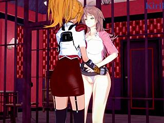 Intense Lesbian Action with Sagiri Sakurai, Setsuko Ohara, Excellen Browning in Hentai!