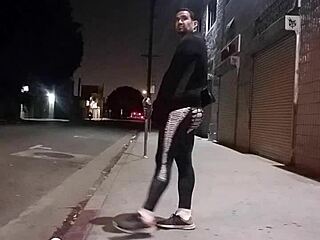 gay latino bubble butt guy selling his holes in the street