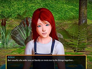 Intriguing family game with teen in cartoon