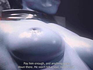 3D animated Masturbation with Squirt and Bondage