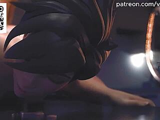 Overwatch 3D Hentai Animation With Dva, Tracer, and Widow Licking Mercy’s Pussy