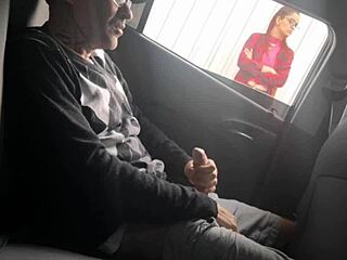 feeling risky jerking off in public for that student who loved my cock