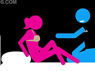 First time college sex in animated Indian porn