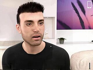 Big cock action in Cartoon-style video