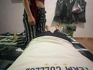A young Colombian woman gives me oral sex in exchange for rent