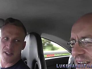 British Brunette Overwhelmed by Spit Roasting with Monster Cocks in HD 3some