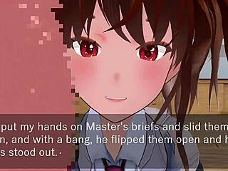 Hey, Karin is under the desk in her school blazer giving some oral love