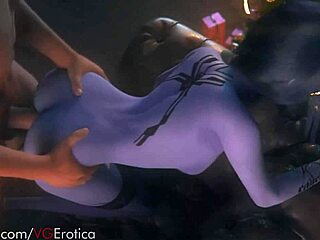 3D animated porn with Overwatch’s Widowmaker, a seductive assassin