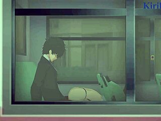 Futaba Sakura and Ann Takamaki's steamy threesome adventure