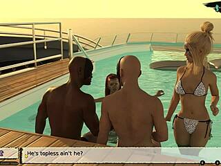 babysitter 07 throws wild pool party on the yacht with hentai fun!