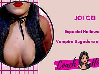 Enjoy a Steamy Halloween JOI with a Vampire Toy