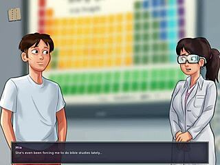 Steamy anime porn with a hot harem of girls in a visual novel style