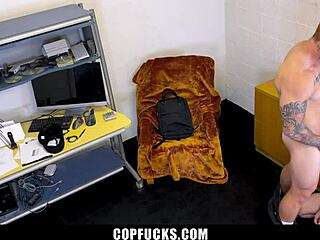 Gay teen punished by blackmall cop in rough POV scene