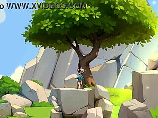 horny nature young 18+ female orc face-sitting a lucky boy in game review