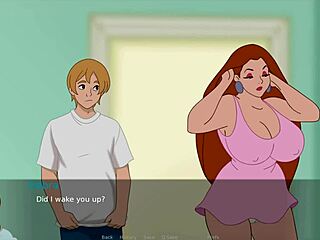 Beautiful housewife cheats on her husband in the next room