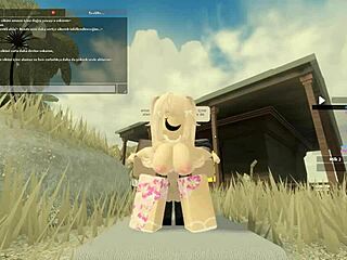 Roblox porn with a Turkish beauty and an anal scene