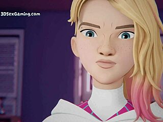 3D anime of rough sex with big black cock
