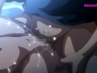 First time sharing a bed with my stepsister in this hentai