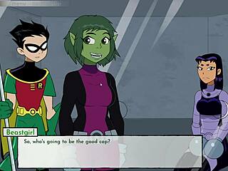 hey, wanna see raven and starfire in wild 18titans hentai action?