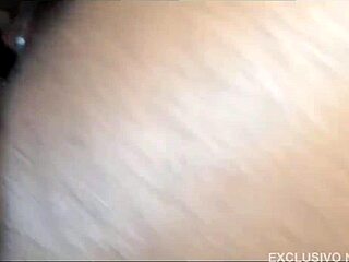 Married woman with a big ass has an orgasm and squirts while her husband watches