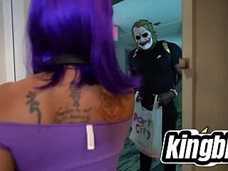 A Halloween themed sex video with a black bull and big dick