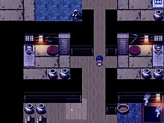 Tanned Natsuki's Striptease for Weird Guy in Hentai Game