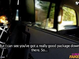 big cock stretches tight pussy in uk taxi ride