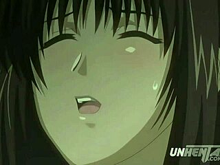 Hentai schoolgirl caught fingering herself in uncensored classroom scene