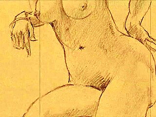 Vintage Erotic Drawings in Retro Anime Style
