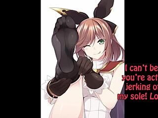 Can you resist the anime feet in this jerk off challenge? Femdom toes tease you.