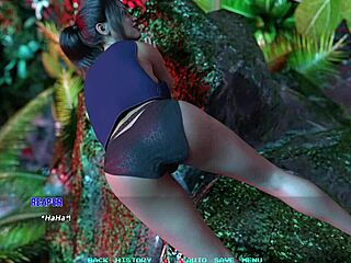Hentai cartoon with 3D animation and a curvy girl getting wet