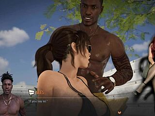 Croft Adventures Ep 18—Wow! Public Bikini Action with Big Tits Outdoors!