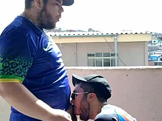 Public laze cruising and hot gay action in Brazil