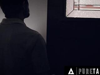 Double penetration action with stepdad and teacher