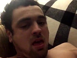 Solo Gay Amateur Strokes His Throbbing Cock