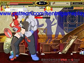 Ninja beauty engages in steamy sex with muscular fighters